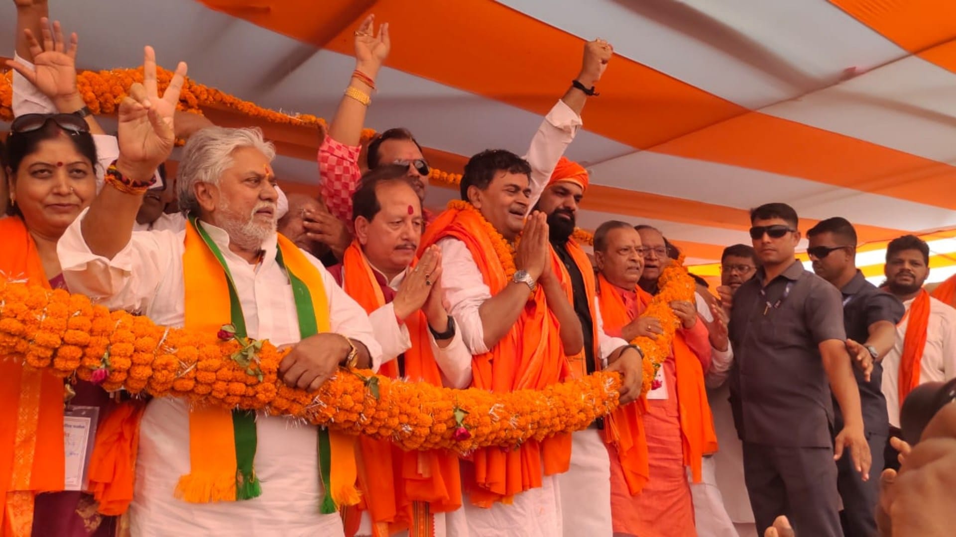 Arrah Lok Sabha seat: NDA candidate RK Singh nomination, BJP targets Lalu family and CPI(ML), Chirag Paswan