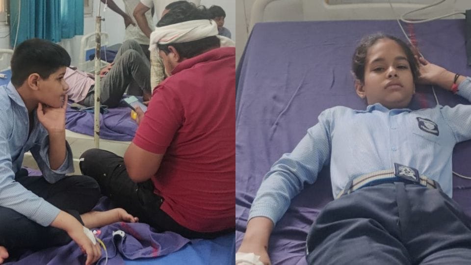 four children fell unconscious due to heat in private school in Palwal