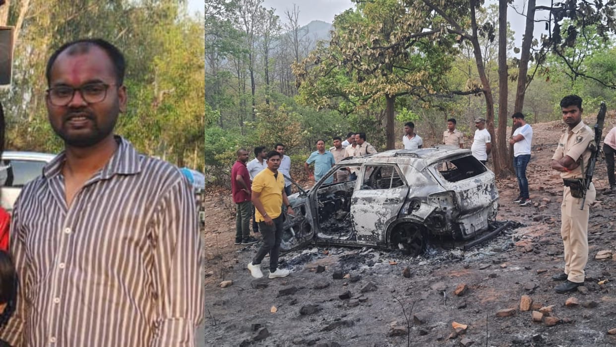 Bihar News: PHED staff murdered and burnt along with his car in Banka, Bihar Police love affairs husband wife