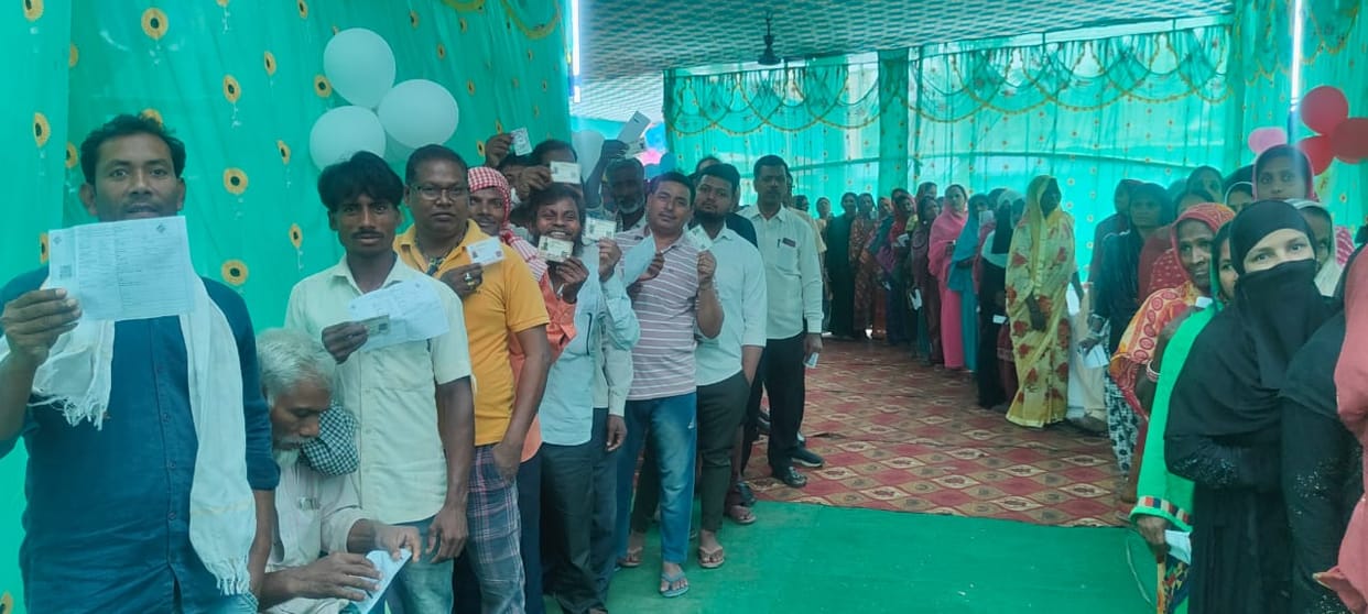 Bihar Election 2024: 60 percent voting on five Lok Sabha seats in Bihar in the third phase; Two died; Bihar