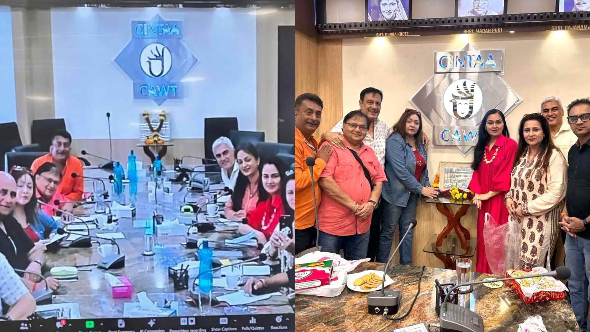 CINTAA Announces its Newly Elected office bearers Poonam Dhillon Upasana Singh Hemant Pandey Punit Issar