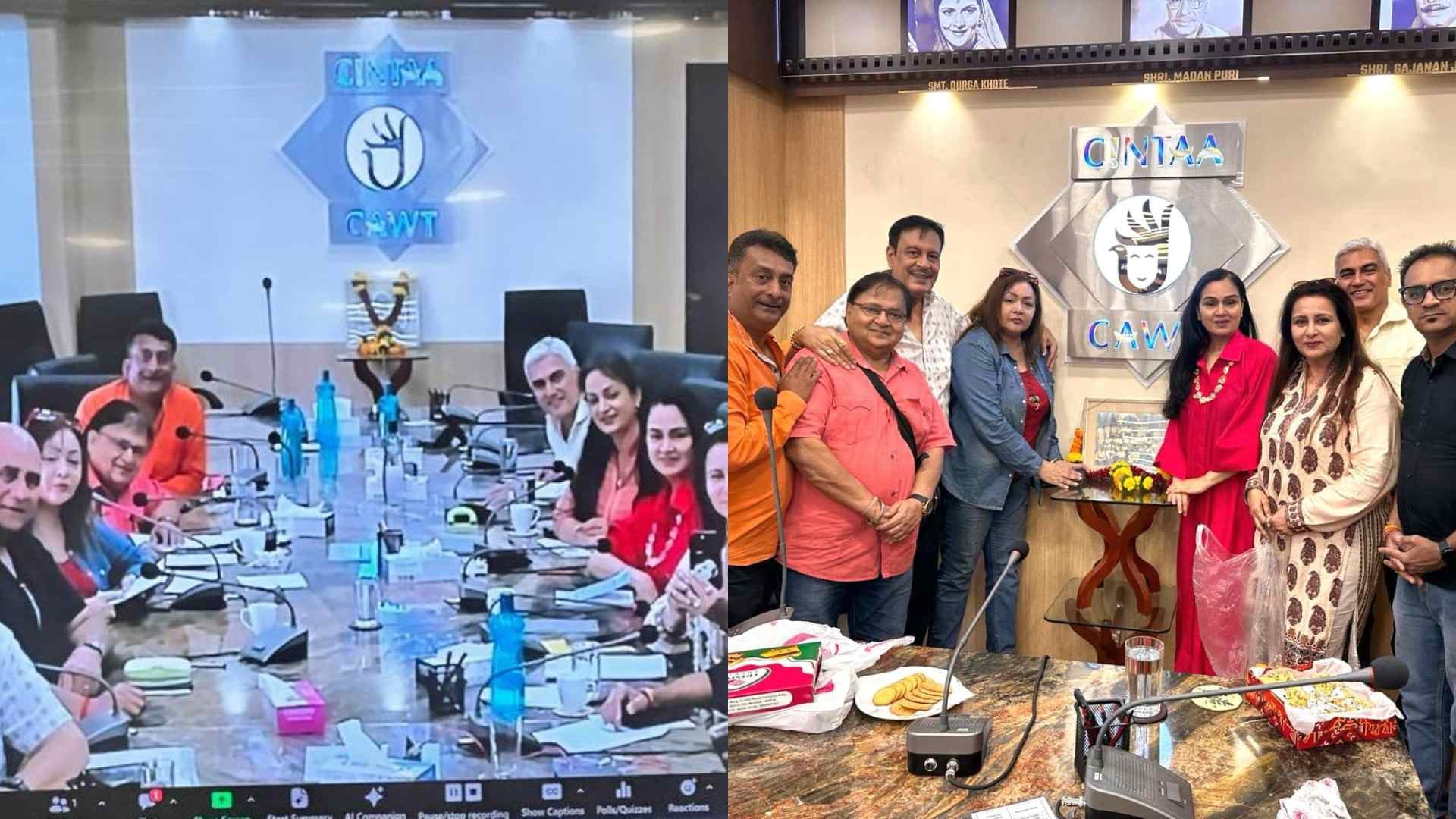 CINTAA Announces its Newly Elected office bearers Poonam Dhillon Upasana Singh Hemant Pandey Punit Issar