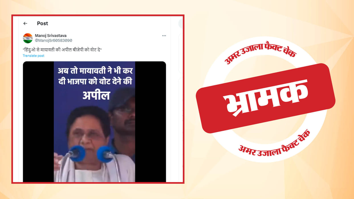BSP supremo Mayawati did not appeal to vote for BJP in lok sabha elections