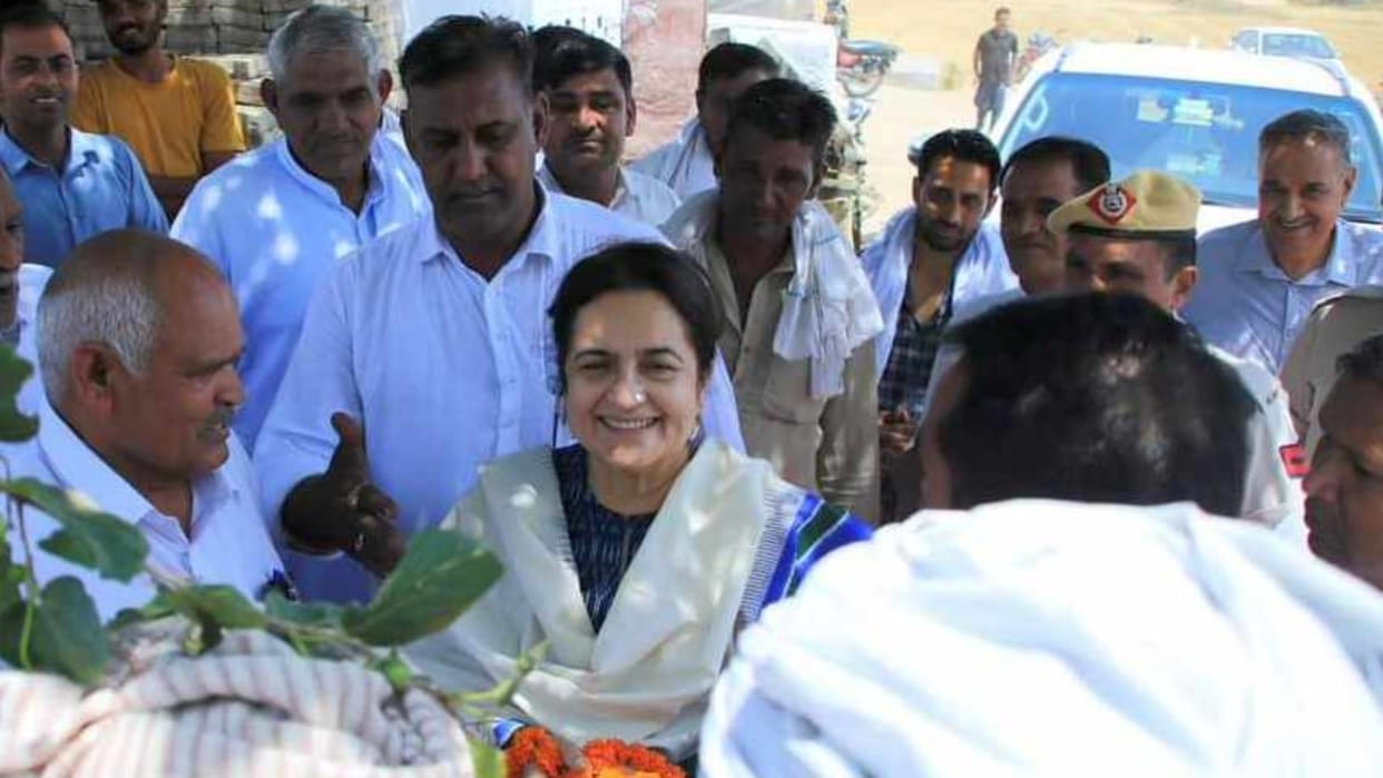 Kiran Chaudhary campaigned for Kumari Selja on Sirsa Lok Sabha seat