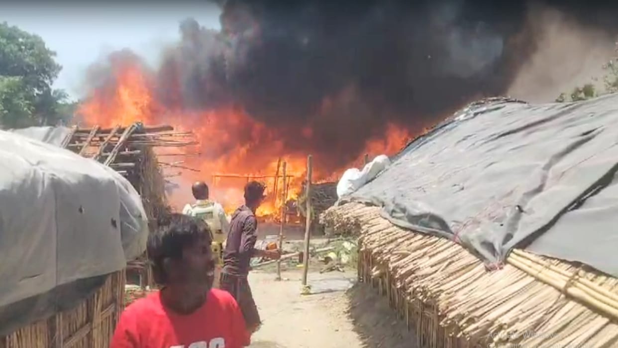 fire: 50 slums burnt to ashes in Lal Singi adjacent to Una city, loss worth