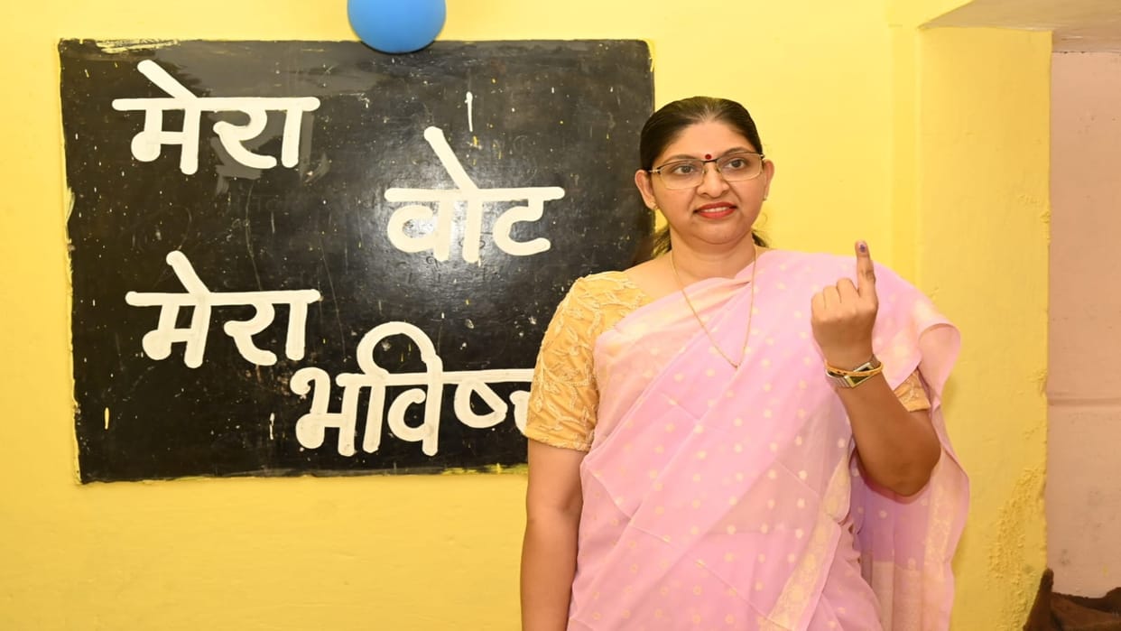 CG Loksabha Election 2024: Chief Electoral Officer Reena Babasaheb Kangale voted, appealed to people