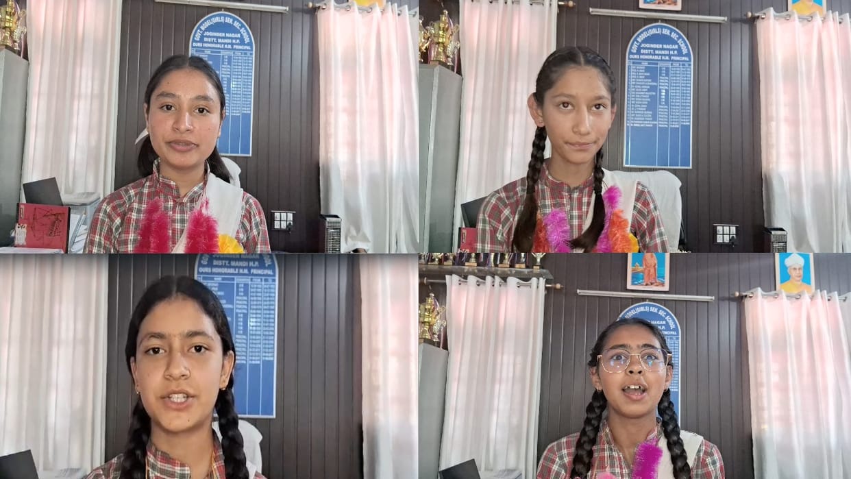 Four students of Govt Girls School, Joginder Nagar made it to the merit list of class 10th.