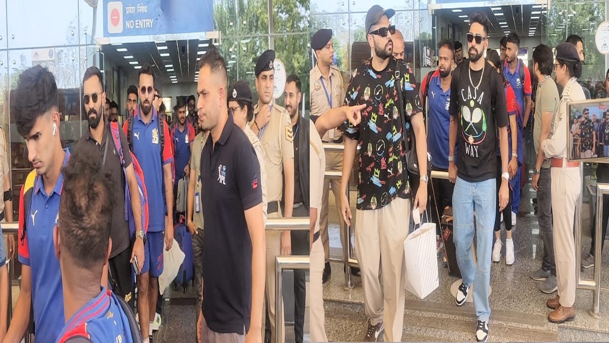 IPL 2024: Star players Virat, Siraj and Karthik reached Dharamshala, fans gathered