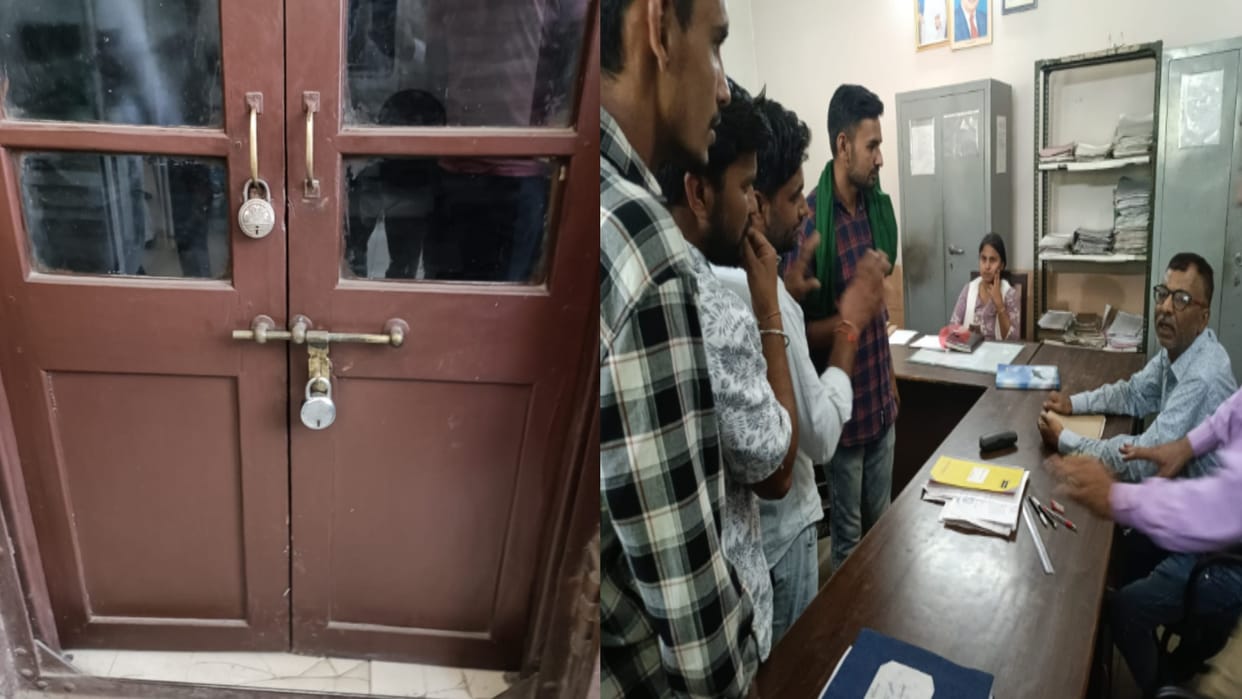 Boijnor: पुलिस द्वारा अभद्रता करने के विरोध में किसानों का प्रदर्शन, तहसील कार्यालयों में की तालाबंदी