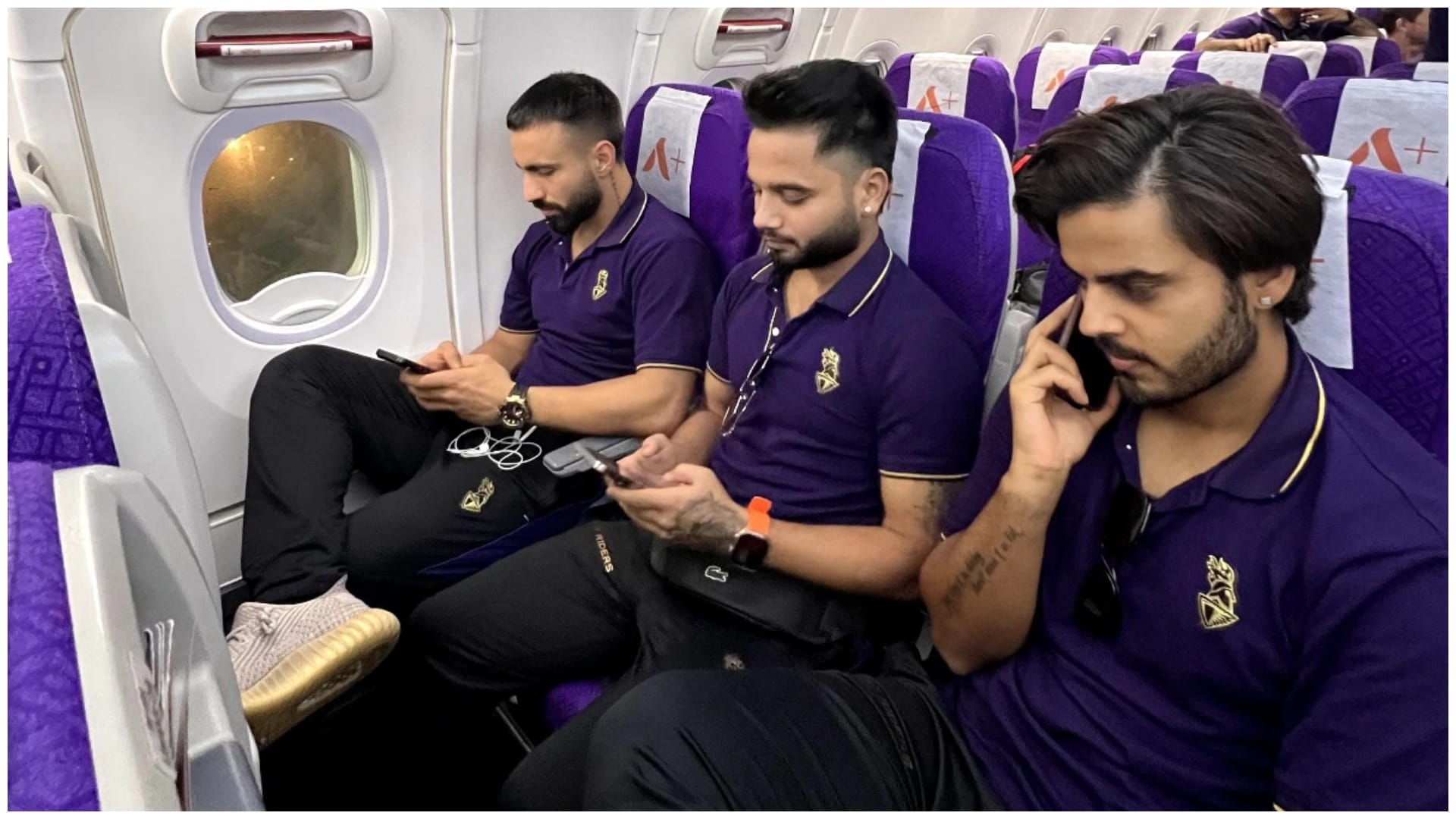 KKR players return home after their flight diverted multiple times in bad weather Varanasi Guwahati IPL 2024