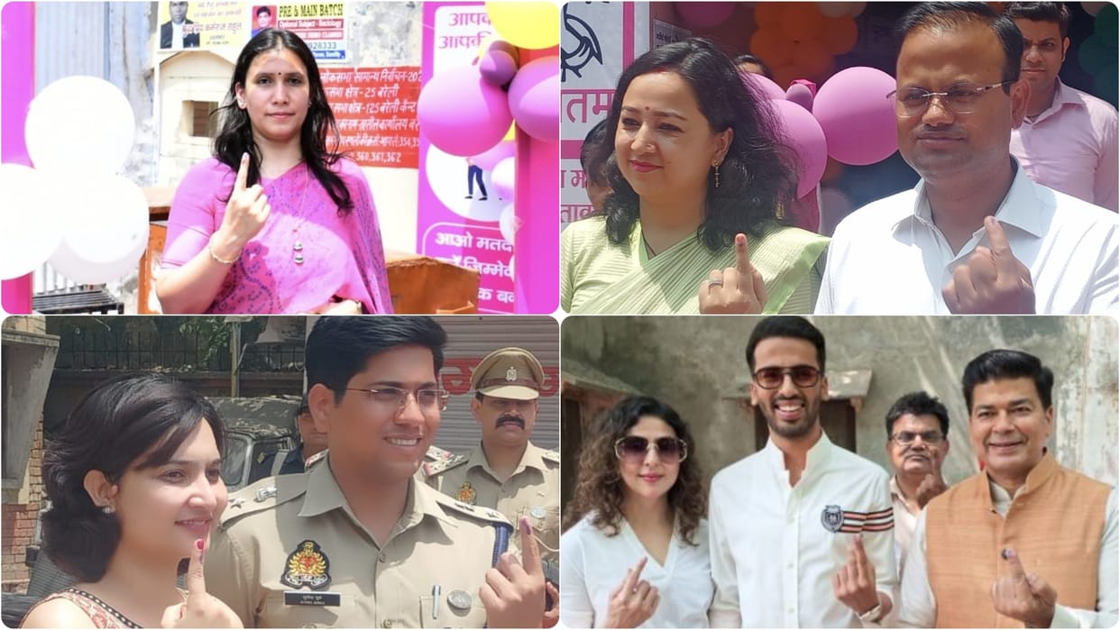 Commissioner Soumya Aggarwal cast her vote in Bareilly