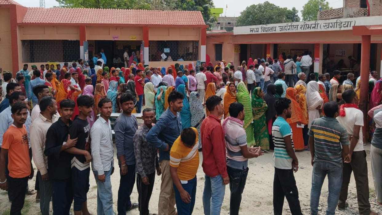 Lok Sabha : Votes cast for twelve candidates including Rajesh Verma in khagaria 2024 election