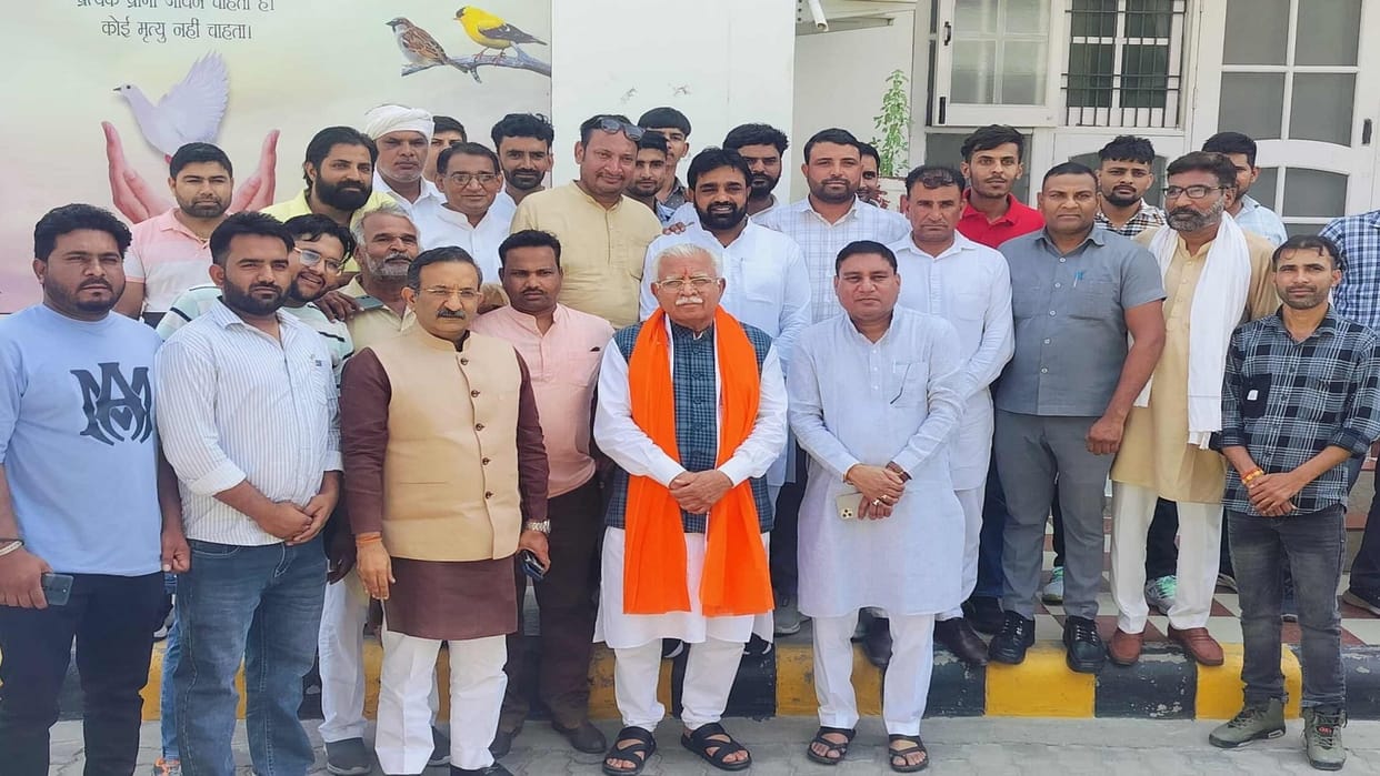 Karnal Lok Sabha seat, MLA Surjakheda came out in support of BJP candidate Manohar Lal, JJP got big blow