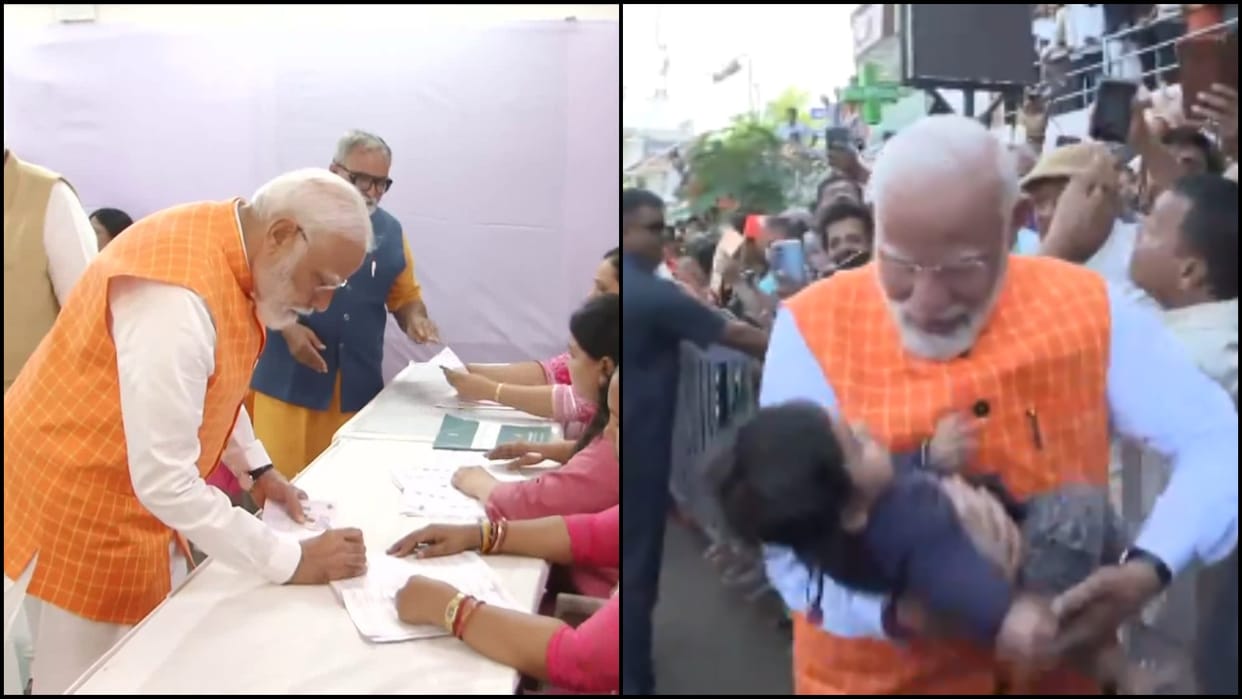 Lok Sabha Polls Third phase voting PM Modi cast his vote amit shah Election news