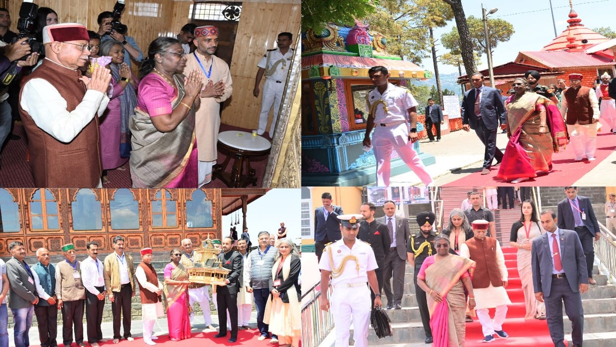 President Draupadi Murmu visited major religious places of Shimla Visited Sankatmochan Temple and Taradevi Tem