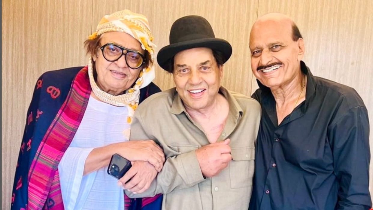 Dharmendra shares photo as he poses with his yaar purane Ranjeet and Avtar Gill see netizens reaction on this