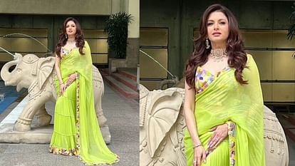 trendy saree for summer wedding function 2025