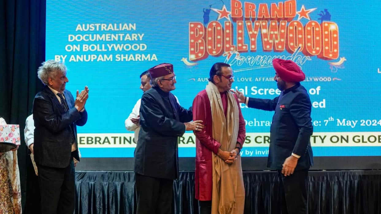 Anupam Sharma film Brand Bollywood Downunder screened in Raj Bhawan Governor says Films promote Indian values