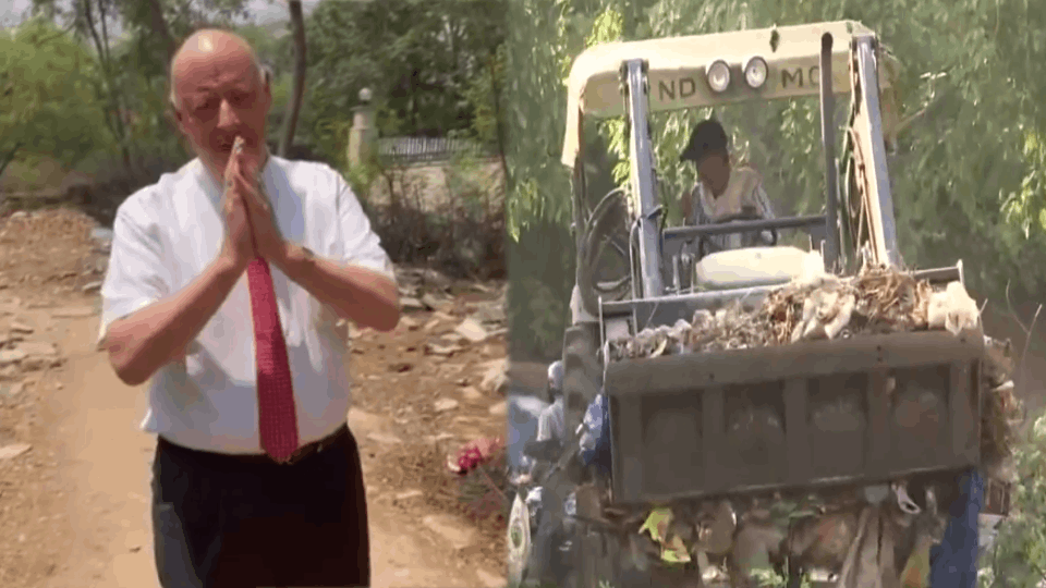 NDMC removed garbage lying near  Denmark embassy in Delhi