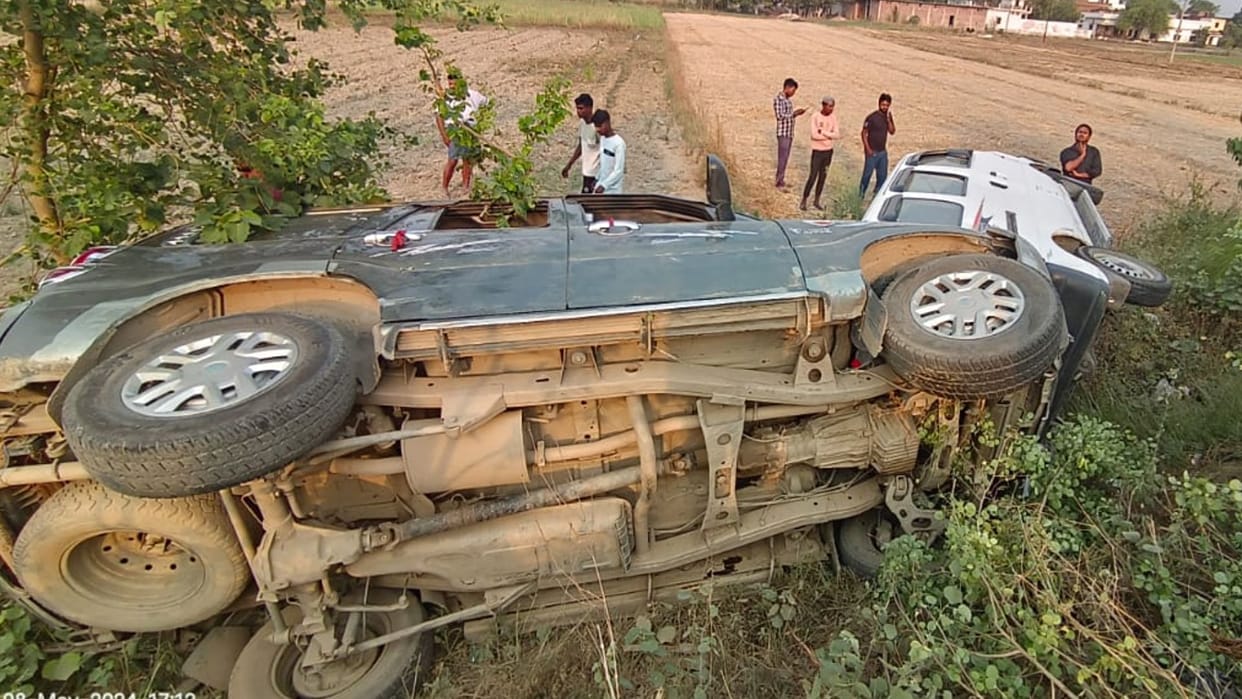 young man dies hit by scorpio on road in Mau