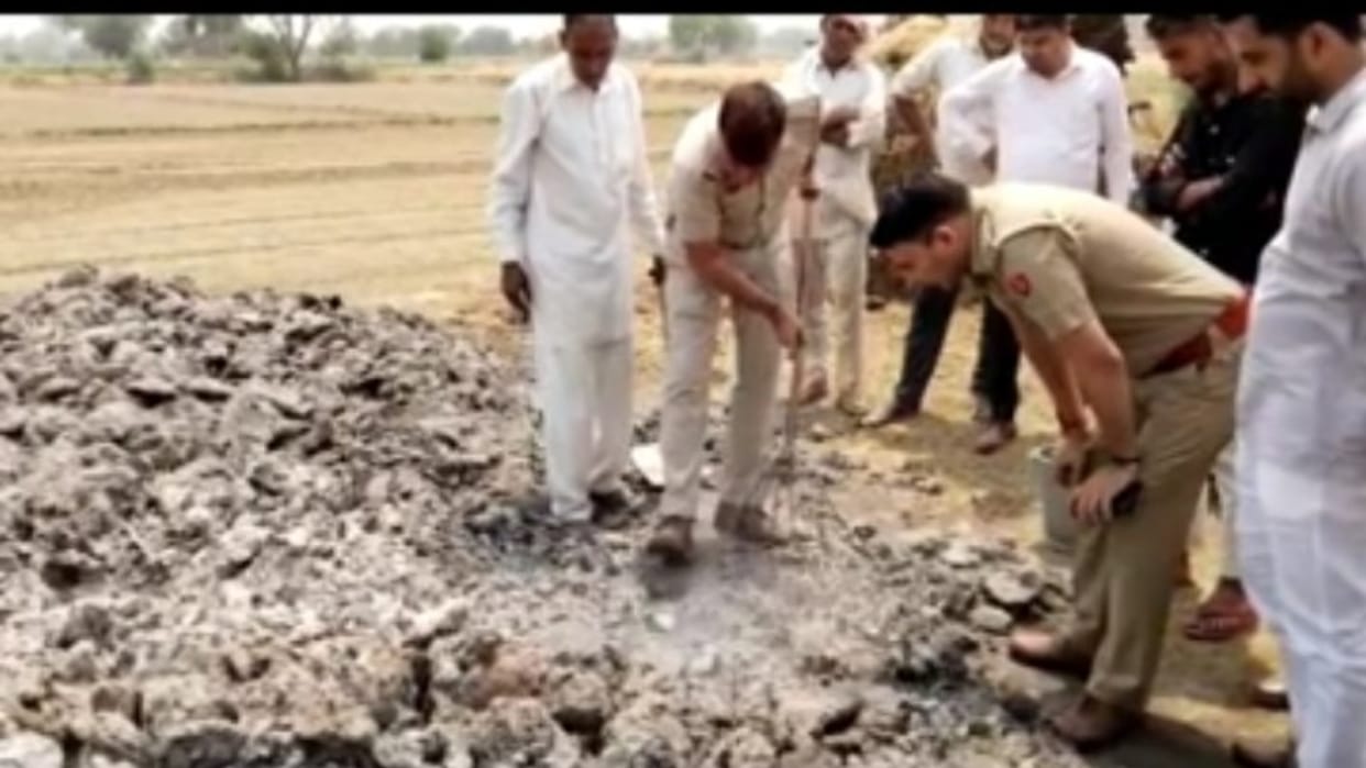 Panipat: Fire in Bitora under suspicious circumstances, human bones found in ashes