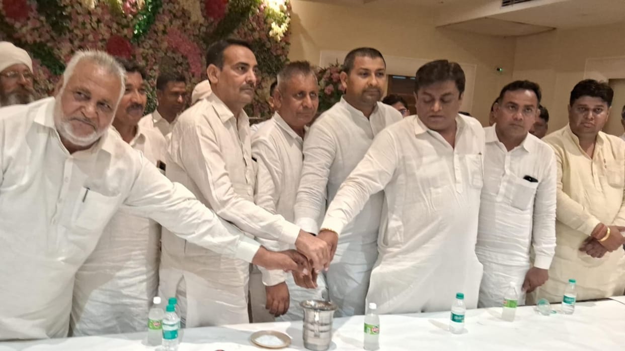 Karnal: Former sarpanches in Gharaunda vowed to oppose BJP