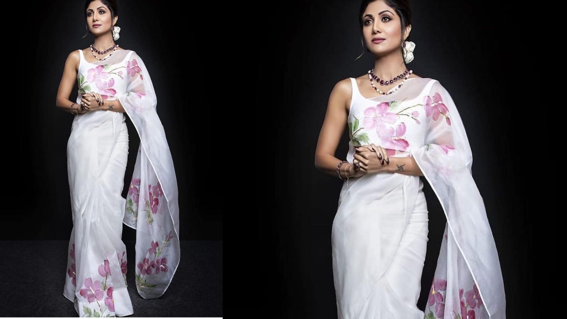 Trendy simple and beautiful Hair Style For Saree