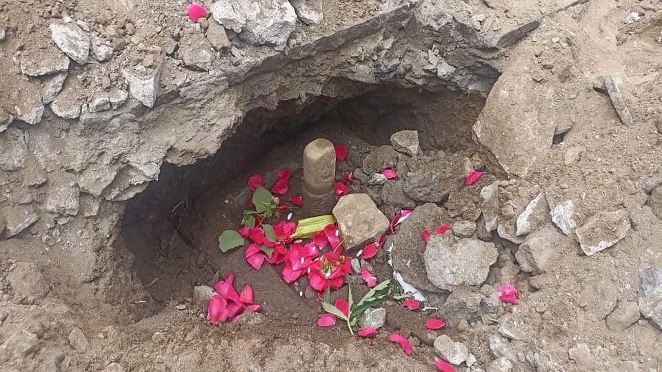 Two Shivalingas found during excavation in Jageshwar Dham almora