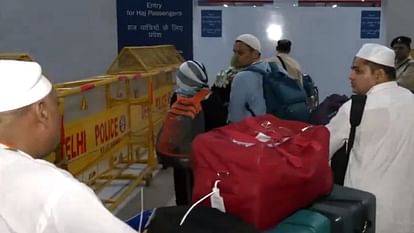 The first batch of pilgrims leaves from Delhi's IGI airport for Haj pilgrimage 2024.