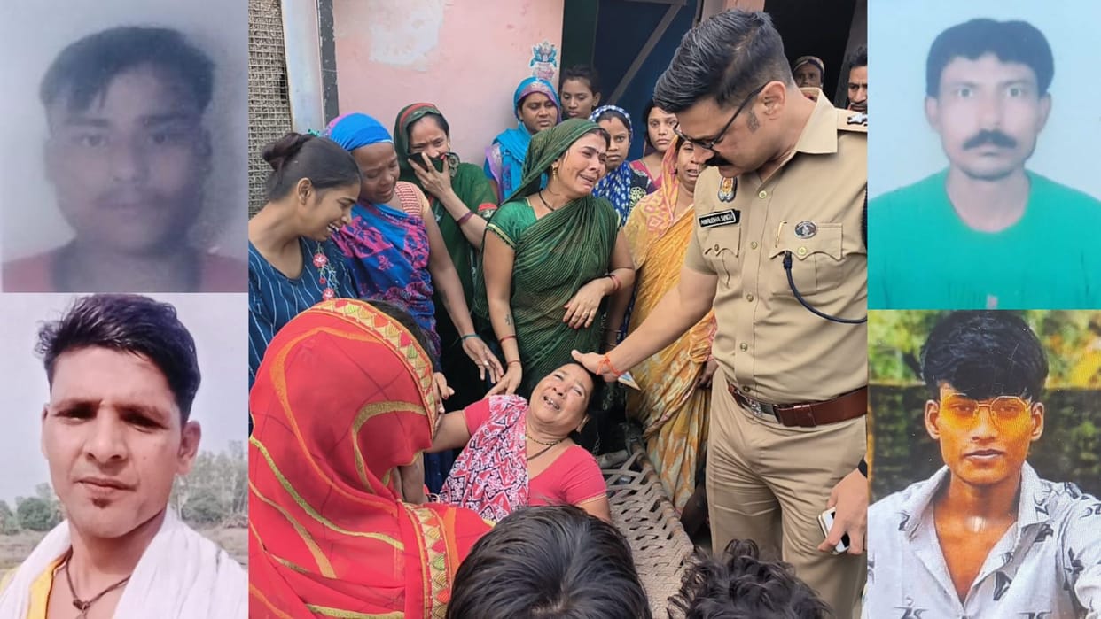 Four people died due to suffocation while cleaning septic tank in chandauli