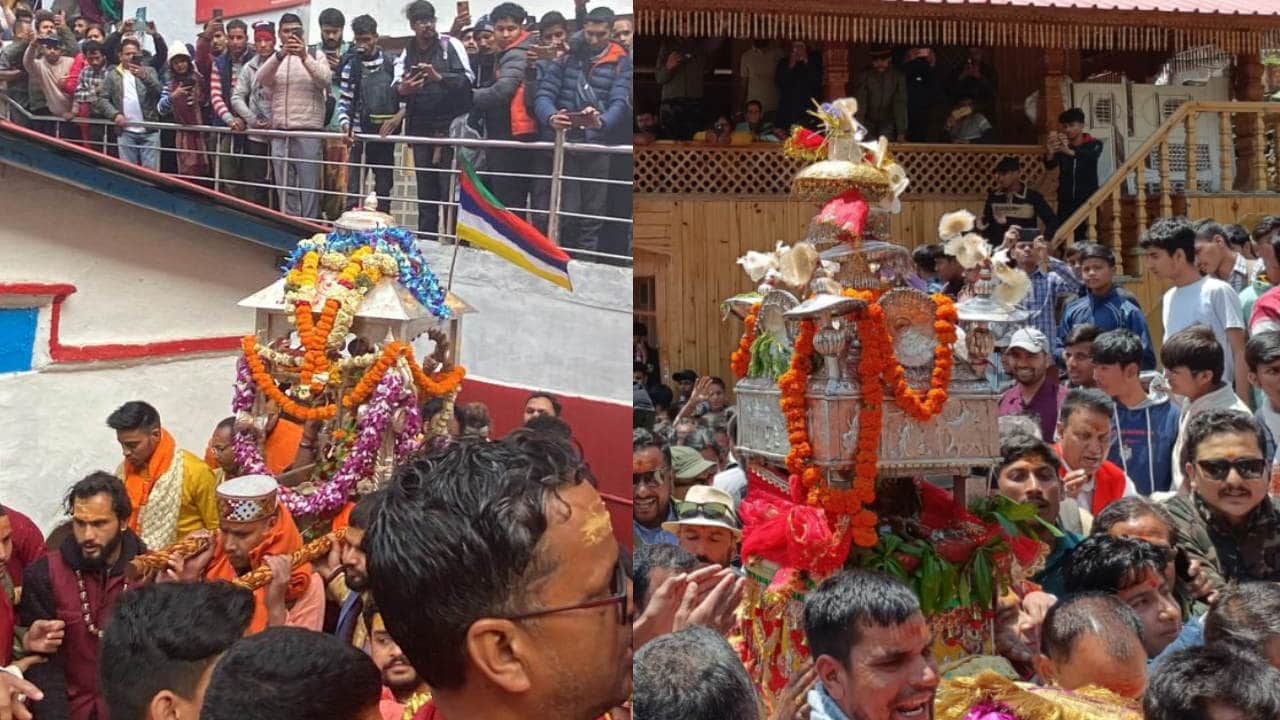 Chardham Yatra 2024: Baba Kedar Doli and Maa Ganga Utsav Doli left for their places Watch Photos