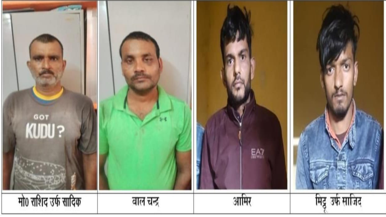 Gangsters on four accused of cow smuggling by forming a gang in Gorakhpur