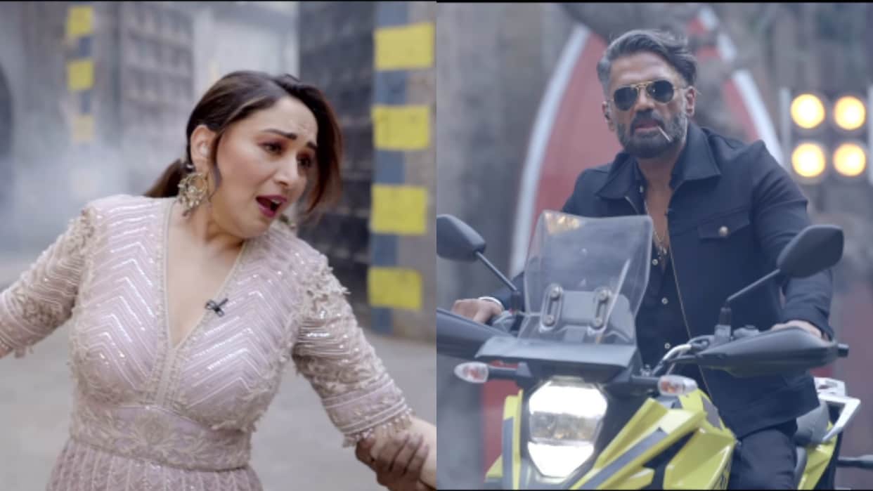 Suniel Shetty action avatar for Madhuri Dixit New Promo Video Dance Deewane 4 Deets Inside