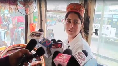 Hamirpur's Nancy ran a private bus full of passengers on the road