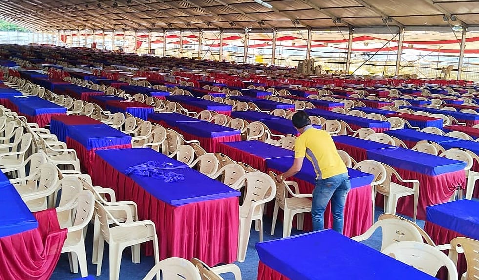 Indore News: Strong room ready in Indore stadium, two thousand polling parties will get voting material from h