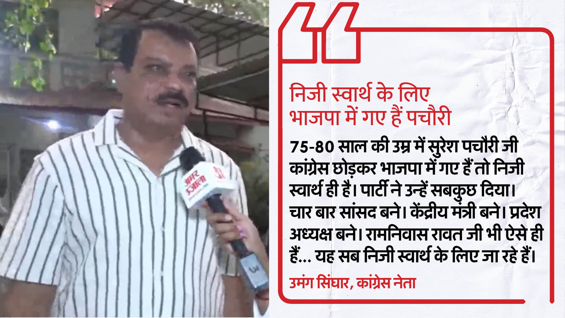 MP Lok Sabha Election 2024 Dhar Lok Sabha Seat Leader Umang Singhar Statement on BJP News in Hindi