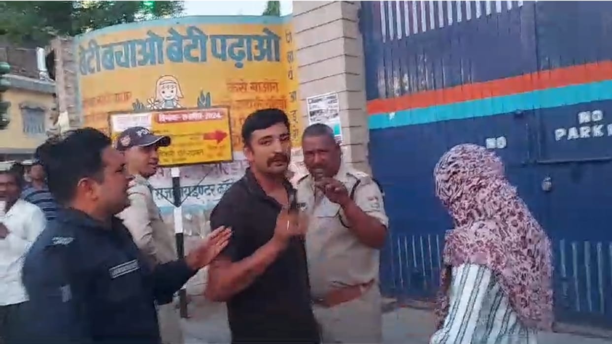 UP police constable has altercation with Uttarakhand police and car challan issued, video viral with woman