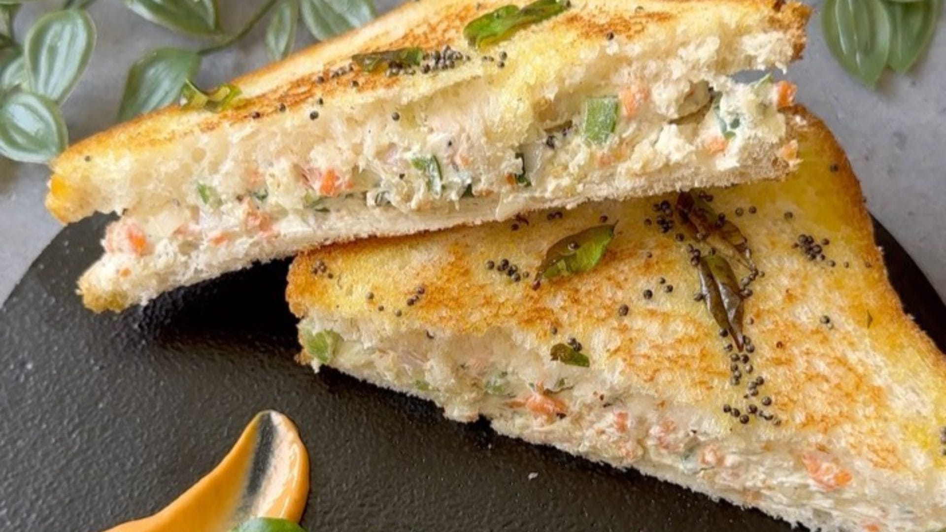 Easy Breakfast Recipe in hindi how to make dahi sandwich at home