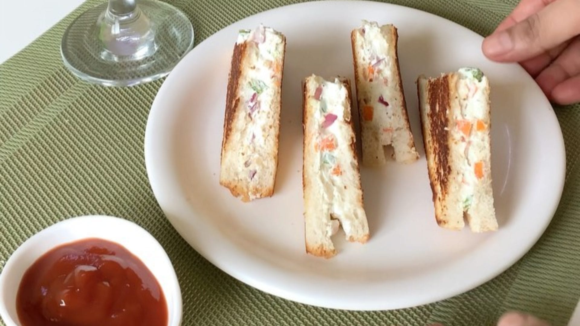 Easy Breakfast Recipe in hindi how to make dahi sandwich at home