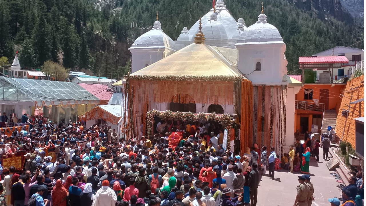 Gangotri doors opened Kedarnath Yamunotri Chardham Yatra begins Uttarakhand Watch photos
