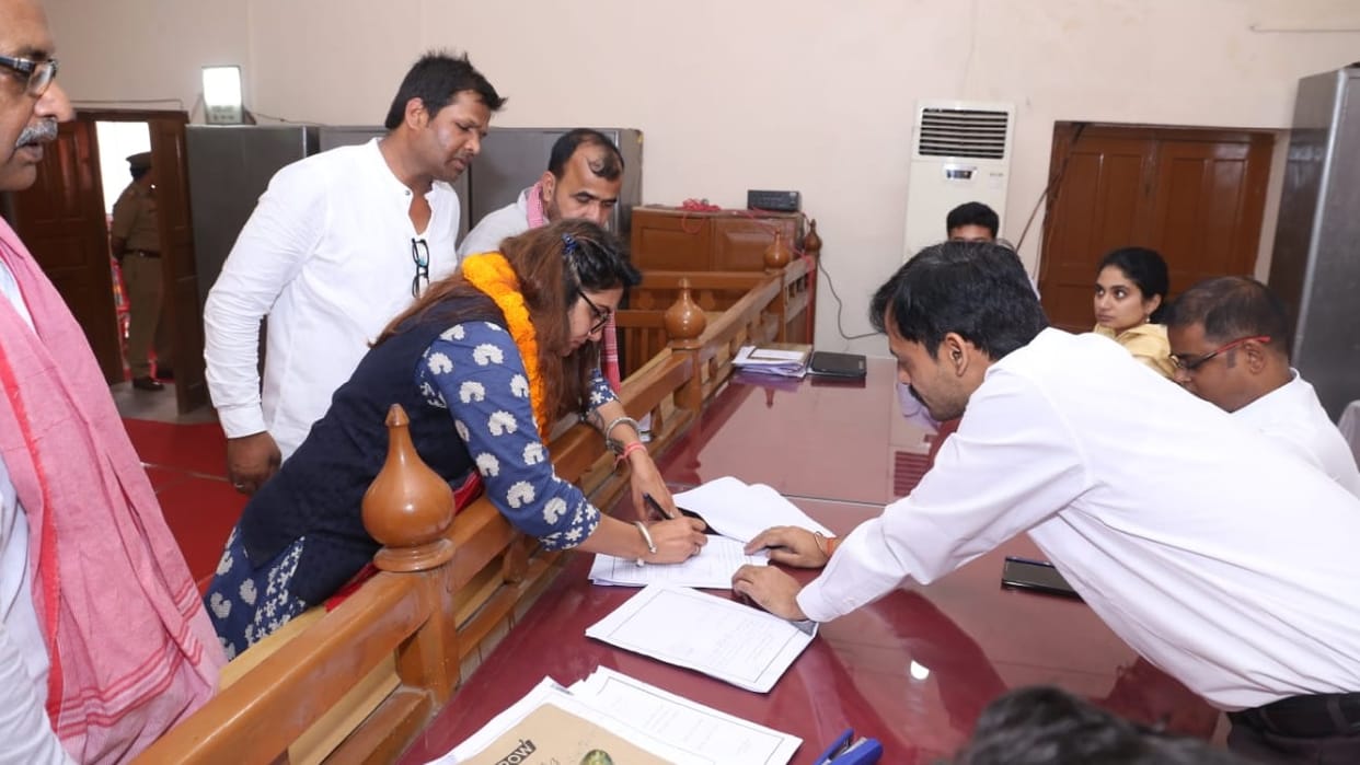 Kajal Nishad from Gorakhpur and Sadal Prasad from Bansgaon filed their nominations