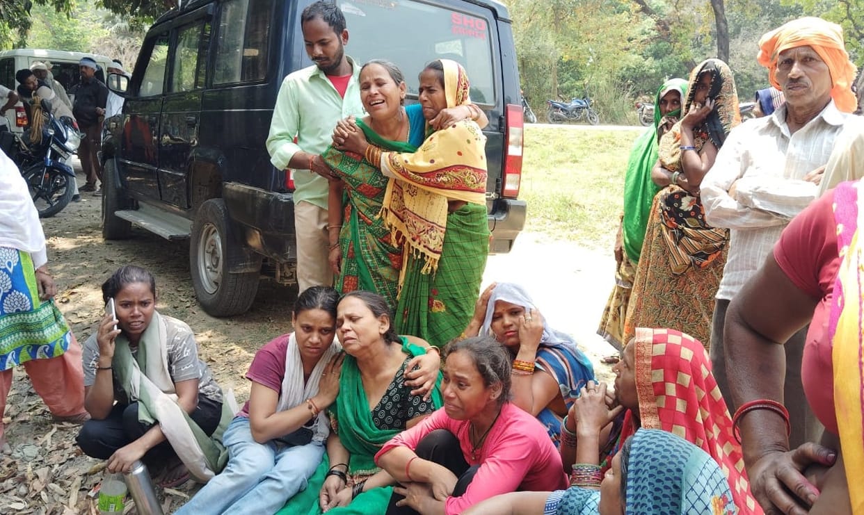 After killing a farmer, he kept his body in a hut and set it on fire, in the morning people saw the half-burnt