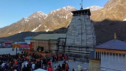 Kedarnath Dham doors opened devotees crowd gathered Chardham Yatra 2024 Watch Photos