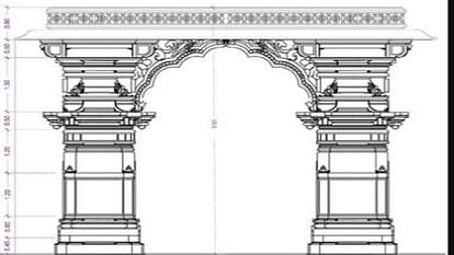 Construction of Man Kameshwar Temple Corridor has started in agra