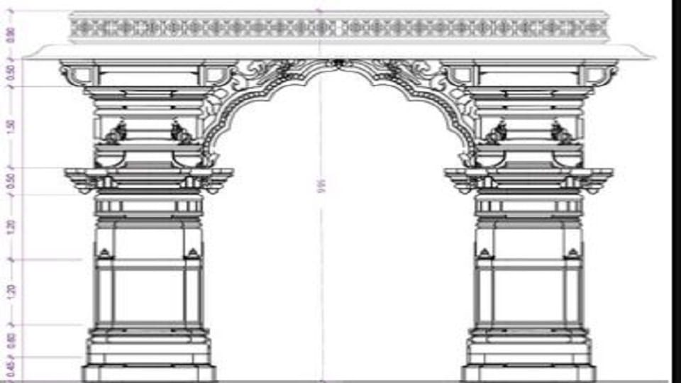 Construction of Man Kameshwar Temple Corridor has started in agra