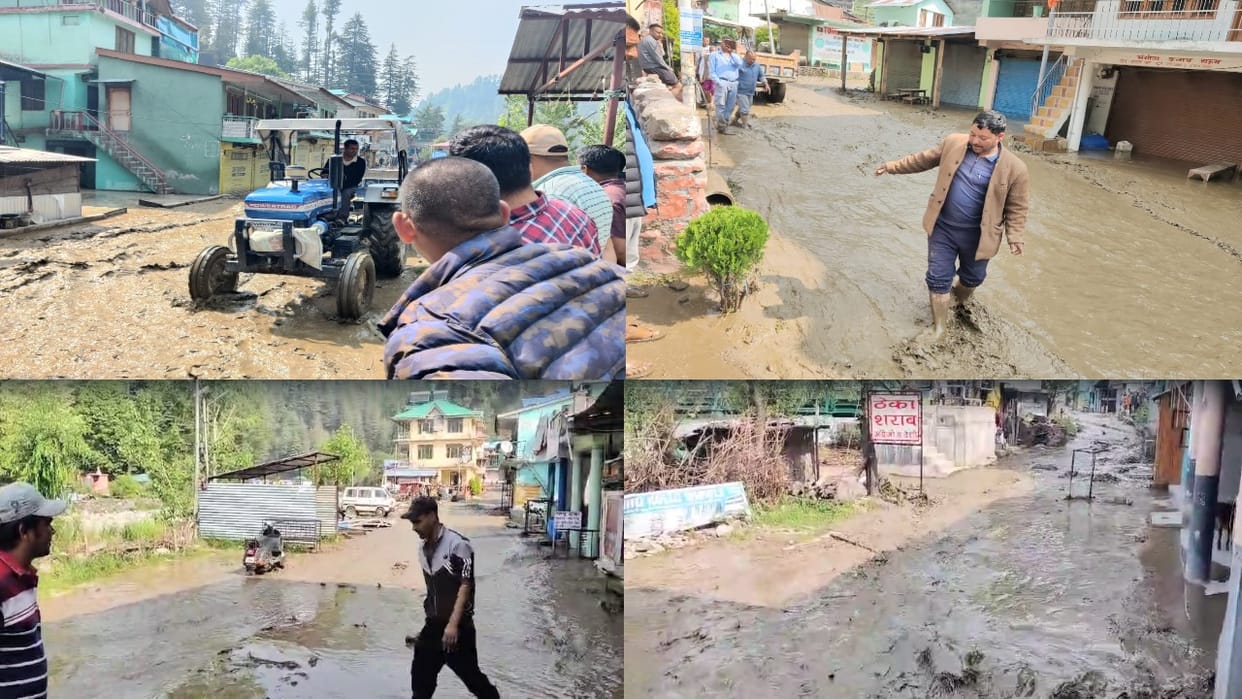 Water leakage in tunnel of 25 MW power project, Flood like situation in Multhan