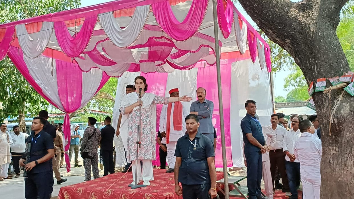 Loksabha Election 2024: Priyanka Gandhi campaigns in Amethi and Raebareli.