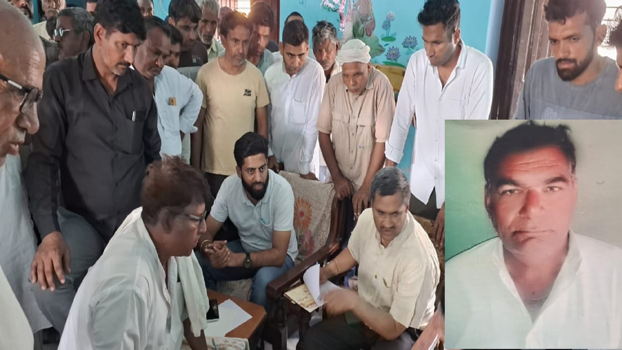 A farmer died after being hit by 11 thousand lines in Shamli