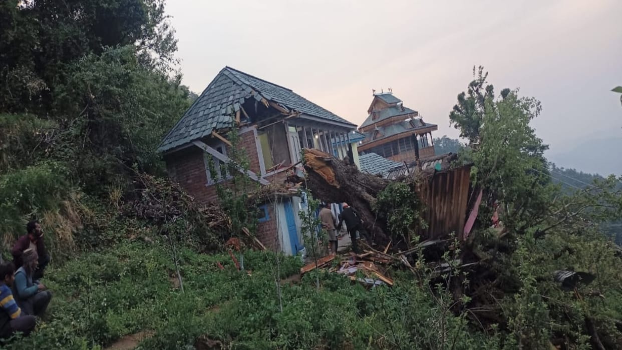 Father killed, son injured after tree uprooted on kitchen due to storm