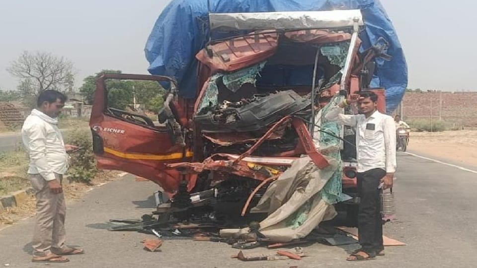 DCM rams into truck loaded with cement sacks from behind, driver dies